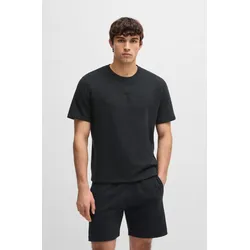 T-Shirt BOSS "David", Herren, Gr. XXL (56), schwarz, Jersey, Obermaterial: 100% Baumwolle, unifarben, bestickt, casual, regular fit, Rundhals, Kurzarm eingesetzt Overlocknaht, Shirts, mit großer Logostickerei
