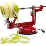 Wiltec Apfelschäler 3 in 1 mit Stahlklingen, Apfelschälmaschine 30 x 10 x 13 cm, Schäler, Entkerner und Schneider, multifunktionale Schälmaschine für Obst und Gemüse, Apfelentkerner und Apfelschneider