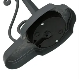 Licht-Erlebnisse Außen Wandlampe (B)15.5 x H:54 cm Laterne nostalgisch Rustikale Außenleuchte Wand Grau IP23 Garten Haus - Gr.: onesize