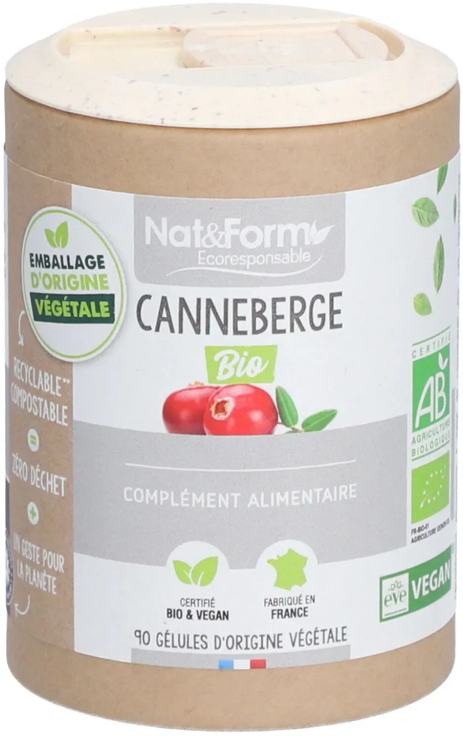 Nat&Form Bio Cranberry Kapseln 90 Kapseln