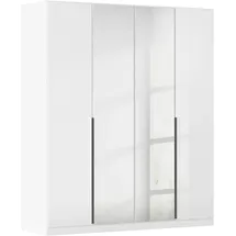 OTTO home Drehtürenschrank AGORDO 181 x 210 x 54 cm Hochglanz Weiß