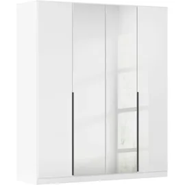 OTTO home Drehtürenschrank AGORDO 181 x 210 x 54 cm Hochglanz Weiß