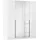 OTTO home Drehtürenschrank AGORDO 181 x 210 x 54 cm Hochglanz Weiß