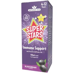 Natures Aid Super Stars Immune Support - Blackcurrant Flavour (150 ml)
