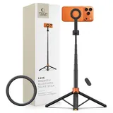 4kom.pl L10S Selfie-Stick schwarz/orange