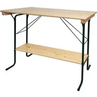 Mendler Stehtisch HWC-L67 110 x 125 x 70 cm Braun