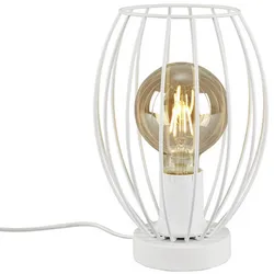 BRILONER Tischleuchte »KAGO«, ØxH: 17,5 x 25,6 cm, 25 W, Metall - weiss