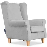 Konsimo Ohrensessel Miles 82 x 105 x 97 cm Grau