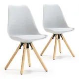 VS Venta-stock Stuhl Holz grau 2er Set