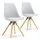 VS Venta-stock Stuhl Holz grau 2er Set