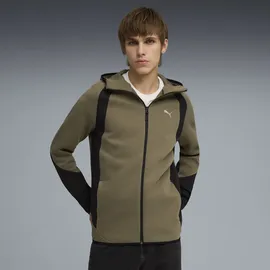 Puma Sweatjacke "Evostripe Kapuzenjacke Herren", Herren, Gr. XS, loden grün, Obermaterial: 23% Polyester, 77% Baumwolle. Taschenfutter: 100% Baumwolle. Einsatz: 81% Baumwolle, 19% Polyester, Sweatjacken Sweatjacke