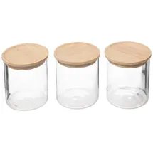 5 five simply smart 5five - set aus 3 luftdicht verschlossenen glasgefäßen 350ml "hermet"