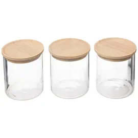 5 five simply smart 5five - set aus 3 luftdicht verschlossenen glasgefäßen 350ml "hermet"