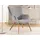 s-style möbel Lounge-Sessel Lenari Cordstoff 71 x 96 x 86 cm Grau