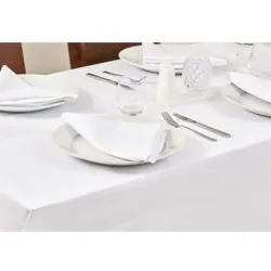 Mitre Essentials Occasions Tischdecke Weiß 90Cm