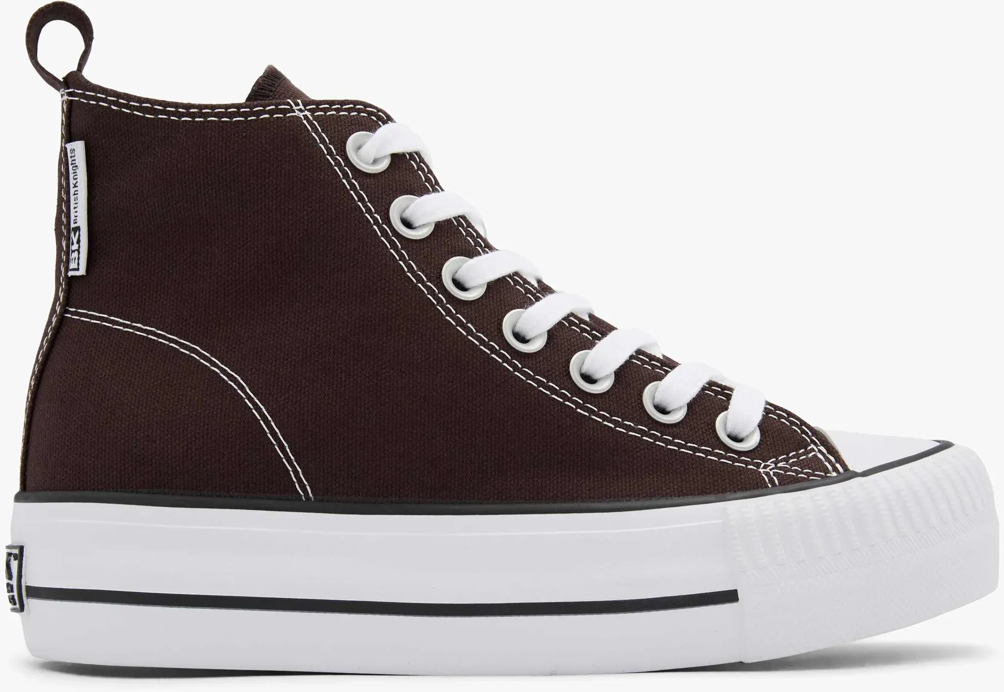 British Knights  Hoher Sneaker Braun, Damen, Größe: 37, Material: Canvas - British Knights  Hoher Sneaker Braun, Damen, Größe: 37, Material: Canvas - woman - Braun