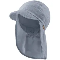 Sterntaler Sterntaler® Beanie Schirmmütze mit Nackenschutz Struktur (1-St) blau