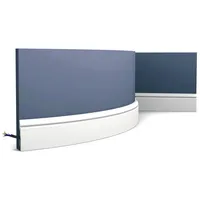 Orac Decor SX165F Axxent Flexible Profilleiste Sockelleiste Fußleiste Weiß 2 m 200 cm x 6,9 cm x 1,1 cm Weiß