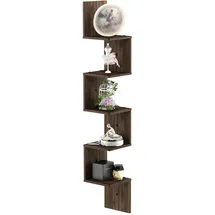 Furinno Wandregal 5-stufig 0 x 0 x 0 cm Columbia-Walnuss