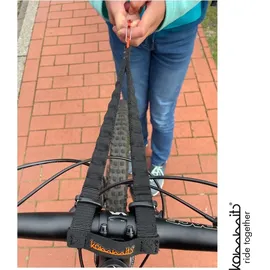 Kommit kommit® Bike Bungee, flexible Befestigung für Bike Zugsystem, schwarz
