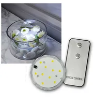 STAR TRADING LED Dekolicht "Wasserkerze" mit Fernbedienung, 10 LED warmweiß, warmweiß