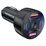wozinsky Kfz-ladegerät 2x Usb-c 2x Usb-a 60w - Schwarz