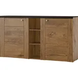 Home Affaire Sideboard »Larona, zeitlose Kommode mit 2 Türen, Türkommode, Breite 155 cm,«, Höhe 84 cm, viel Stauraum, Anrichte mit dekorativer Rahmenoptik,