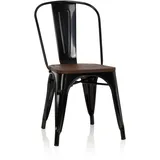 HJH Office Vantaggio Comfort W echtholz dunkel/metallic schwarz