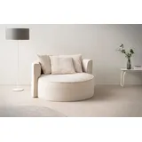 LeGer Home by Lena Gercke XXL-Sessel »Isalie, Lesesessel, Loveseat, inklusive Zierkissen«, extra große Sitzfläche, optional mit Hocker, Cord, Samt, Bouclé