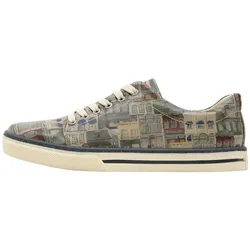 Sneaker DOGO "Damen Sneaker Frame Of Mind Vegan Damen Sneaker / Female", Damen, Gr. 38, Normalschaft, bunt (mehrfarbig), Lederimitat, Schuhe Skaterschuh Sneaker low, Vegan