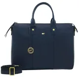 Braun Büffel Hanna Shopper Tasche Leder 39 cm Laptopfach blau