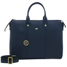 Braun Büffel Hanna Shopper Tasche Leder 39 cm Laptopfach blau