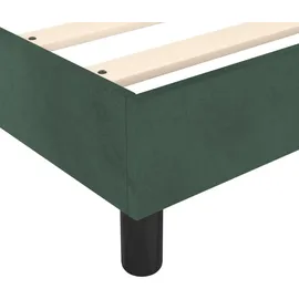vidaXL Boxspringbett 100 x 200 cm Dunkelgrün