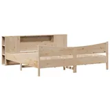vidaXL Massivholzbett Ohne Matratze 180x200 Kiefernholz Vidaxl