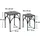 DanDiBo Ambiente Blumenhocker 2er Set 60 x 30 cm Schwarz