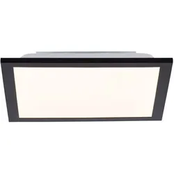 Deckenlampe Deckenpanel Wohnzimmerleuchte LED Alu schwarz quadratisch L 29,5 cm