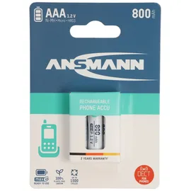 Ansmann Tecxus AAA NiMH 800mAh ideal für schnurlose DECT Telefon