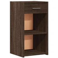 VidaXL Nachttisch Braun Eichen-Optik 35x34x65 cm Holzwerkstoff Vidaxl