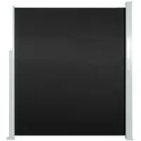 vidaXL Ausziehbare Seitenmarkise 100 x 500 cm schwarz