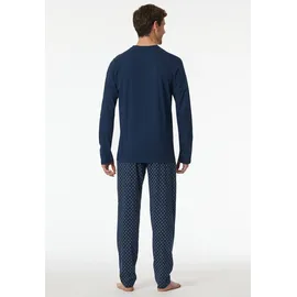 SCHIESSER Schlafanzug Casual Essentials in Admiral | Gr.: 48