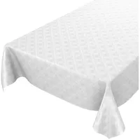 ANRO Wachstuchtischdecke Wachstuch abwaschbar Tischdecke Karo Einfarbig Uni Weiß