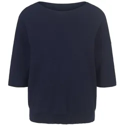Rundhals-Pullover aus 100% SUPIMA®-Baumwolle Peter Hahn Supima blau, 38