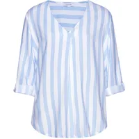 LASCANA Schlupfbluse Damen weiß-hellblau Gr.40