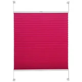 LIEDECO Klemmfix Plissee verspannt 80 x 150 cm rot
