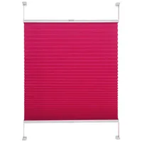 LIEDECO Klemmfix Plissee verspannt 80 x 150 cm rot