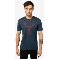super.natural Herren Tattooed Lobster T-Shirt (Größe S, blau)
