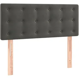 vidaXL Boxspringbett 100 x 200 cm Dunkelgrau