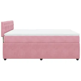 vidaXL Boxspringbett 140 x 200 cm Rosa