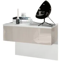 Vladon Nachttisch, Sand, Holzwerkstoff, 60x46x35 cm, Schlafzimmer, Nachttische