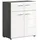 xonox.home Schuhschrank Salsa ca. 80x90x37 cm Weiß/Rauchsil.
